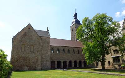Schloss Leitzkau mit Stiftskirche © Förderkreis Leitzkau